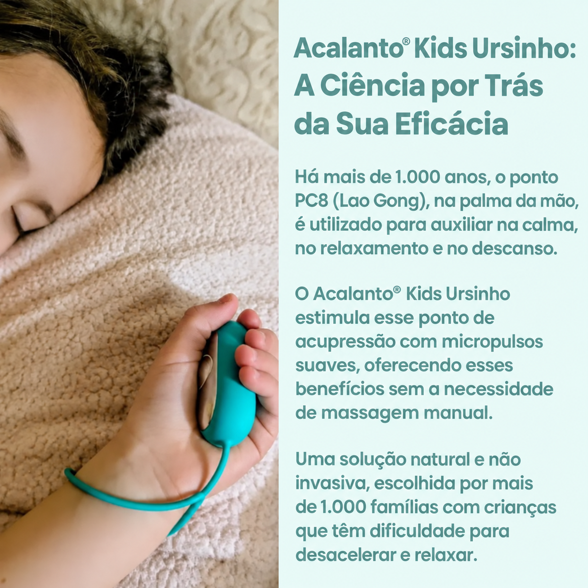 Acalanto® Kids Ursinho - A escolha natural recomendada por terapeutas