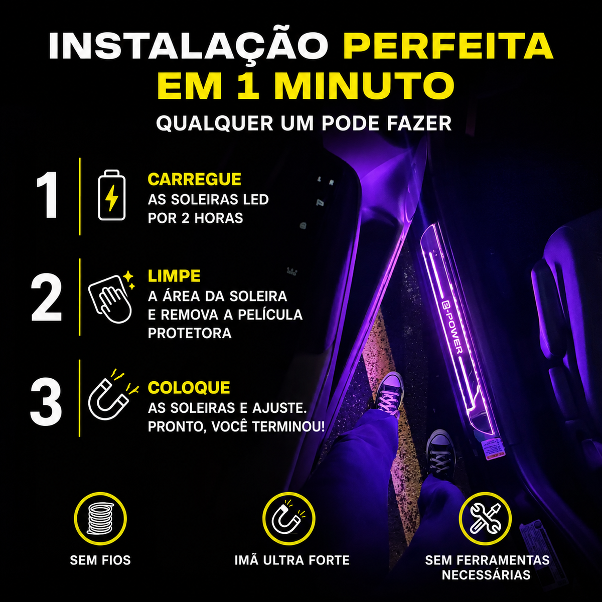 Soleira de Porta LED - BloomCAR Pro