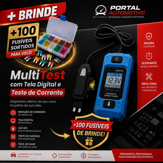 MultiTest com Tela Digital e Teste de Corrente - DESCONTO DE LANÇAMENTO!🔥