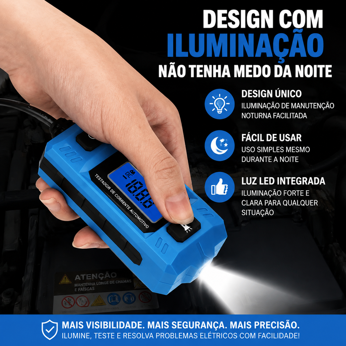 MultiTest com Tela Digital e Teste de Corrente - DESCONTO DE LANÇAMENTO!🔥