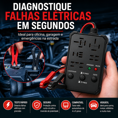 AutoRelay Pro™ — Testador de Relés Automotivos